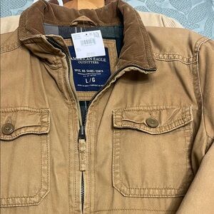 American Eagle Outfitters Men's Tan Jacket